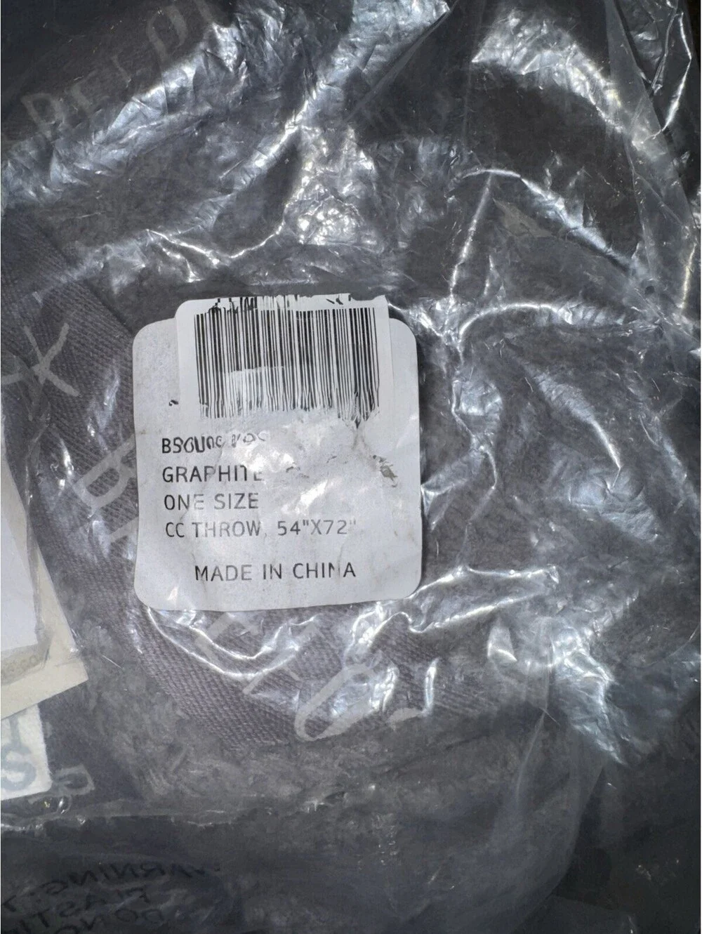 NEW Barefoot Dreams CozyChic Throw in Graphite 54” x 72” NWT MSRP $158